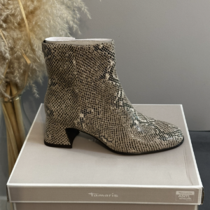 Botki damskie Tamaris – elegancja w modnym zwierzęcym wzorze rozm. 39